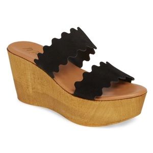Matisse‎ Womens Size 37 Charlie Platform Wedge Sandals Casual High Heel 3"